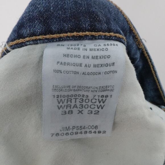 Wrangler Jeans Men 40x432 Blue Denim Straight Western Ranch Cowboy Casual Work - Picture 12 of 13